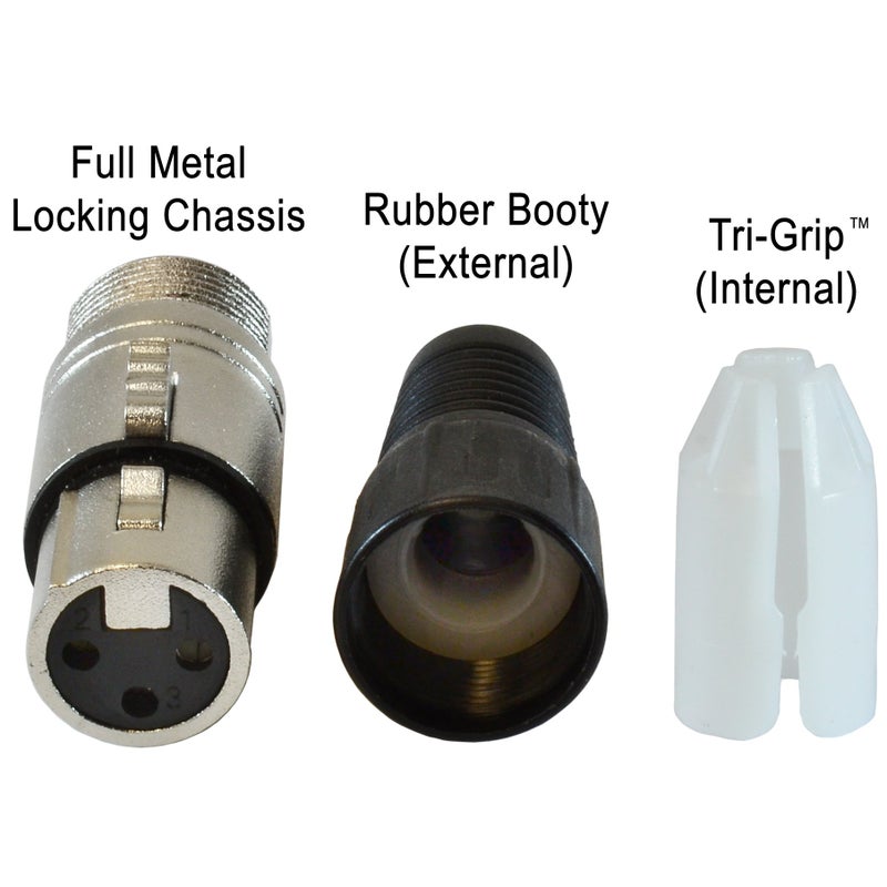 GLS Audio XLR Female Plugs Connectors XLR-F Plug - 20 Pack - Image 4
